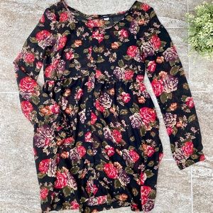 Previously LOVED black floral dress